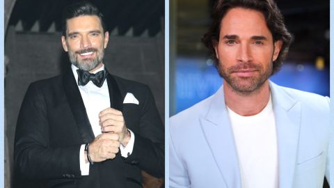 En la imagen aparecen Julián Gil y el actor Sebastián Rulli.