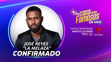 José Reyes "La Melaza" entra a La Casa de los Famosos 4 de Telemundo.