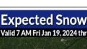 Pronóstico de nieve en Nueva York para el viernes 19 de enero 2024.