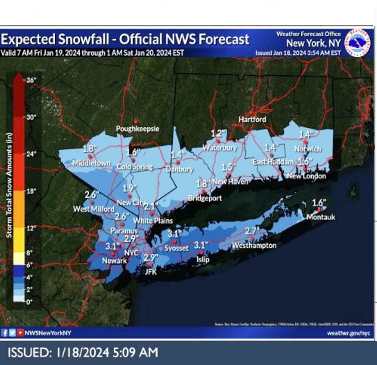 ¿Cuándo comenzará a nevar otra vez en Nueva York? Tormenta y frío