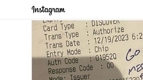 Detalle de la propina en Instagram.