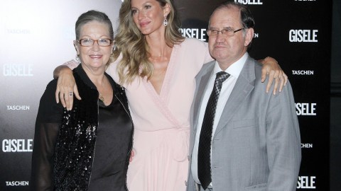 Gisele Bündchen junto a sus padres