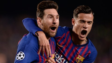 Lionel Messi y Philippe Coutinho.