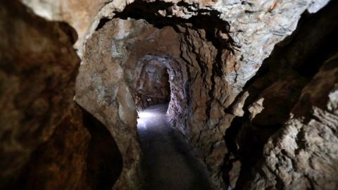 Túnel presuntamente construido y administrado por Hezbollah.