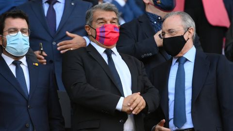 Joan Laporta y Florentino Pérez se juntaron tras las acusaciones por el 'Caso Negreira'