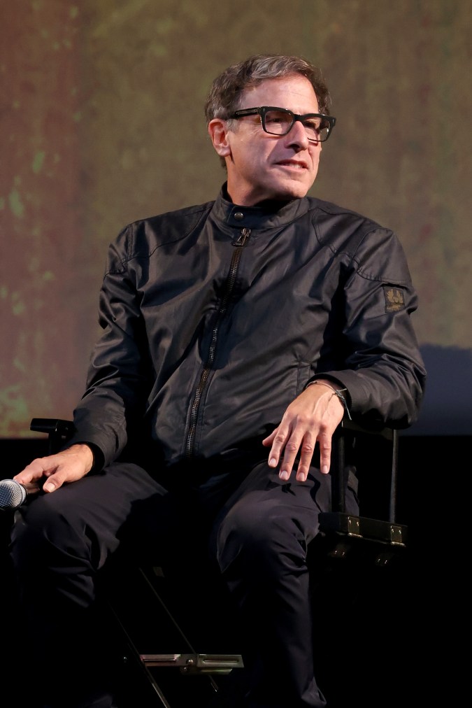 David O. Russell participando en un evento.
