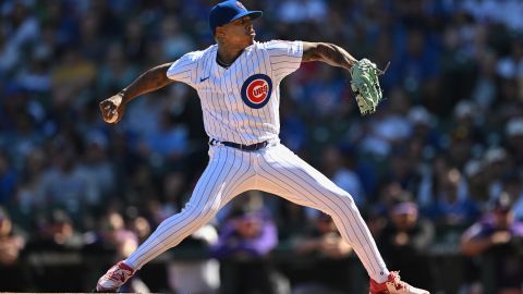 Marcus Stroman durante una apertura con Chicago Cubs ante Colorado Rockies.