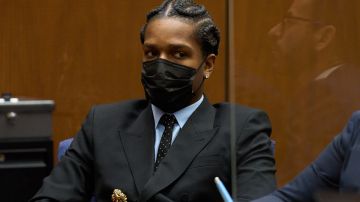 A$AP Rocky en un tribunal en Los Ángeles.