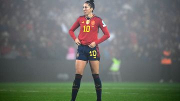 Jenni Hermoso durante un encuentro de la UEFA Nations League ante Italia.