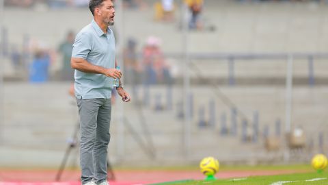 El entrenador argentino se mostró contento por el desempeño de los Pumas en su debut del Clausura 2024.