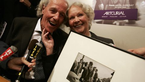 Francoise Bornet fotografiada en 2005 con su marido; no es el mismo hombre que su ex novio que aparecía en la foto.