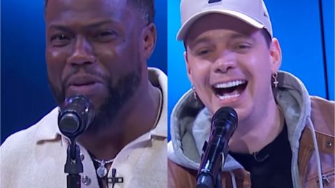 En la imagen Kevin Hart y Marko, el reconocido comediante venezolano.