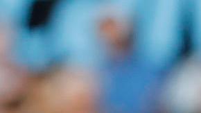 El delantero del Girona Portu celebra su gol en el partido entre el Girona y el Celta de Vigo.