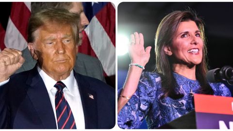 Nikki Haley y Donald Trump