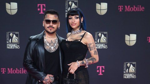 Christian Nodal y Cazzu.