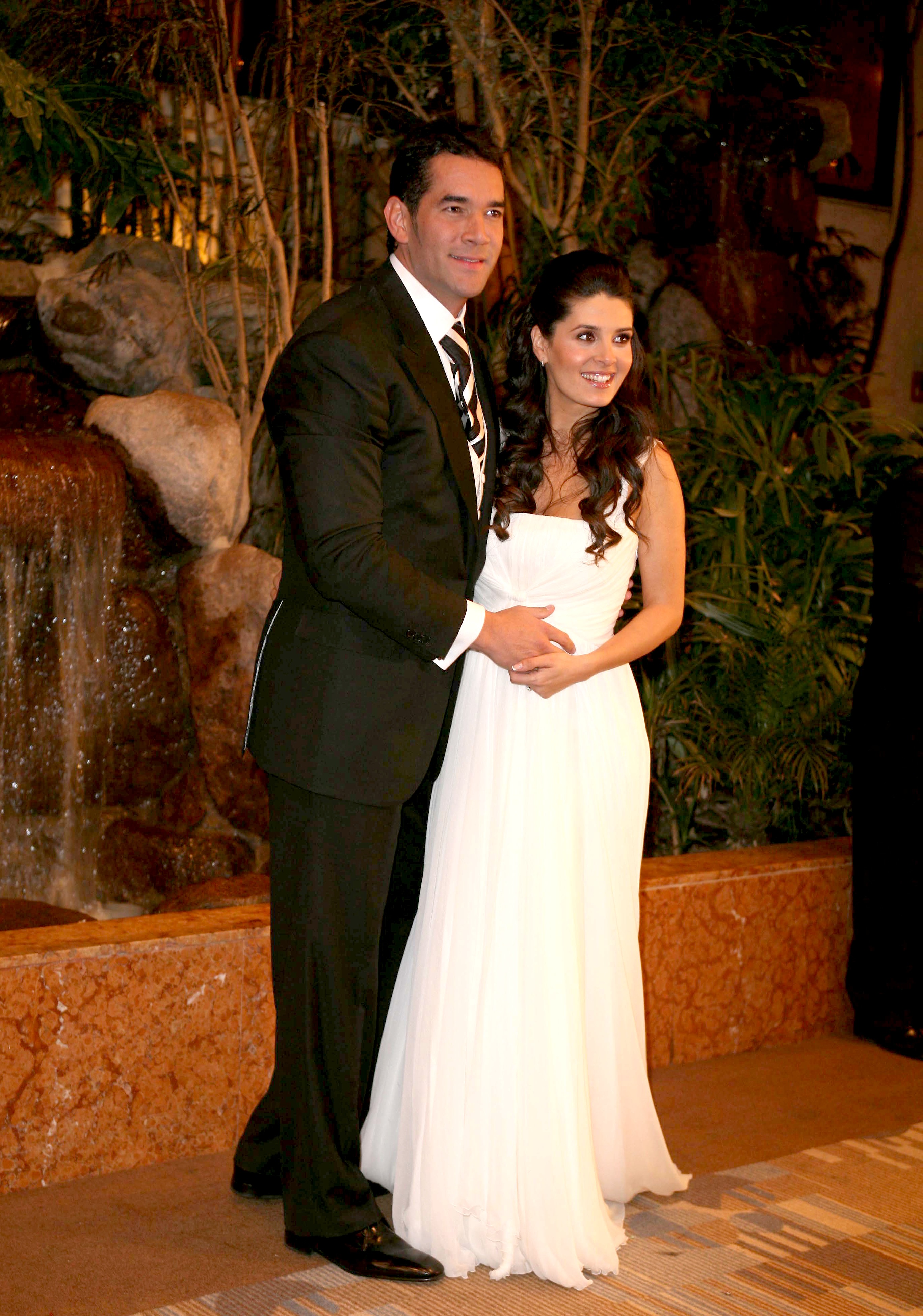 Eduardo Santamarina y Mayrín Villanueva se casaron en febrero de 2009 en México.