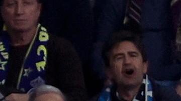Marcos Llorente celebra su tanto ante el Real Madrid.