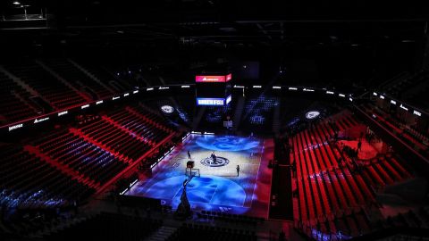 Vista del Adidas Arena en Porte de la Chapelle, Paris, Francia.