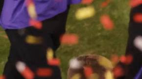 Jugadores de Kansas City Chiefs celebran el bicampeonato de la NFL tras vencer a San Francisco 49ers en el Super Bowl LVIII.