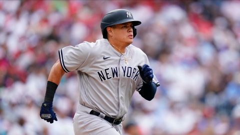 Gio Urshela durante un encuentro de New York Yankees en 2021.