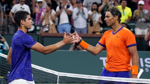 Carlos Alcaraz y Rafa Nadal.