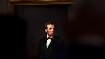 Pintura de Abraham Lincoln.