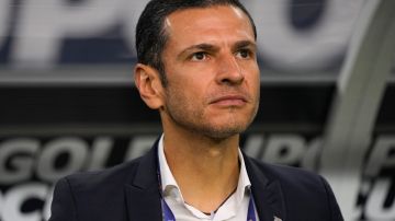 Jaime Lozano durante un encuentro de la Copa Oro ante Costa Rica en 2023.