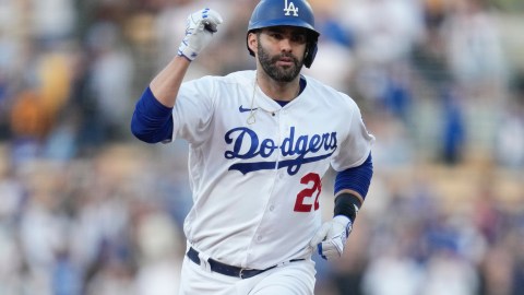 J.D. Martínez durante un encuentro ante San Francisco Giants.