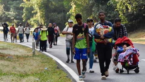 Foto referencial de migrantes.