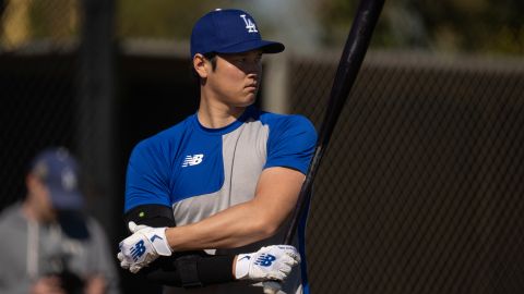 Shohei Ohtani montó un show en su primera práctica de bateo con Dodgers [Video]