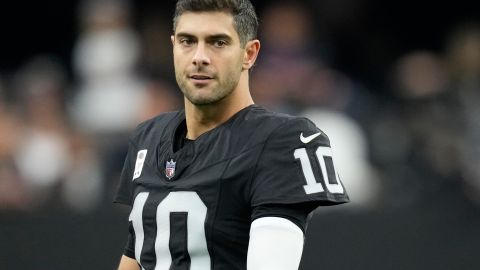 Jimmy Garoppolo, quarterback de Las Vegas Raiders.