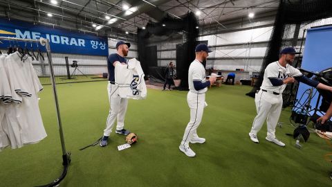 Tampa Bay Rays con su nuevo uniforme para esta temporada.