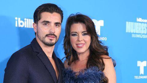 Christian Estrada y Alicia Machado.