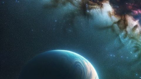 Ilustración de la súper Tierra, llamada TOI-715 b. Imagen creada por El Diario NY con IA