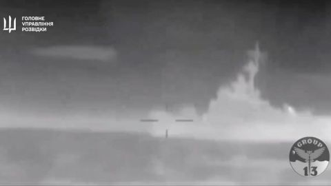 La inteligencia ucraniana compartió el video del ataque. Defence intelligence of Ukraine