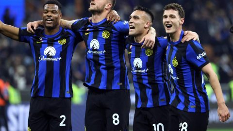 Jugadores del Inter Milan.