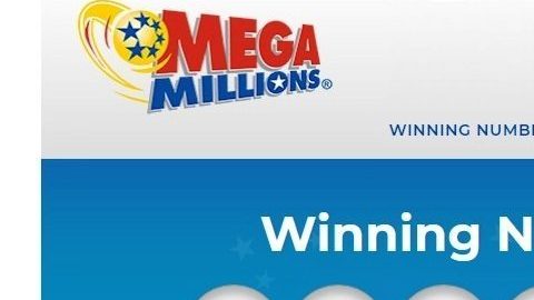 Números ganadores en el sorteo histórico de lotería Mega Millions del 26 de marzo de 2024.