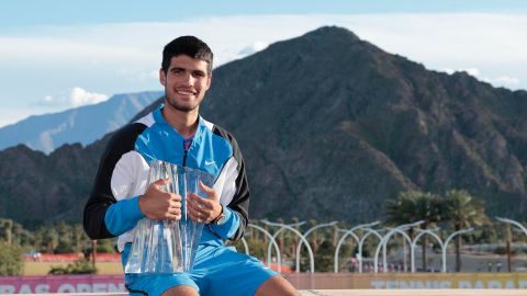 Carlos Alcaraz le ganó la final del Indian Wells a Daniil Medvedev.