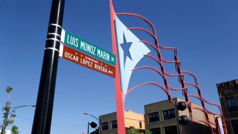 El "Paseo Boricua" en Humboltd Park, Chicago