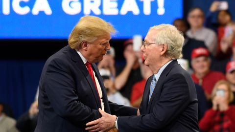 McConnell destacó las "grandes cosas" que él y Trump habían logrado durante su presidencia.