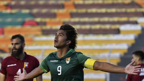 Marcelo Martins  durante un partido entre Venezuela y Bolivia.