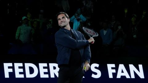 Roger Federer durante un viaje a China para ver el Masters 1000 de Shangai.