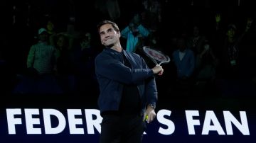 Roger Federer durante un viaje a China para ver el Masters 1000 de Shangai.