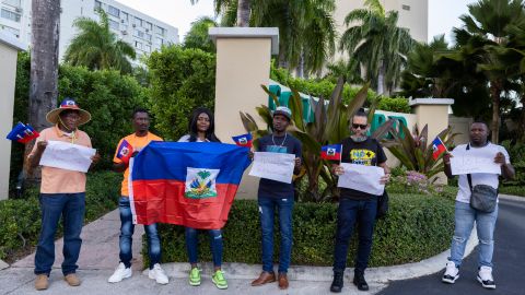 Protesta contra Ariel Henry en Puerto Rico