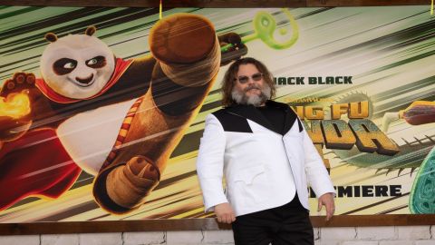 Jack Black posando.