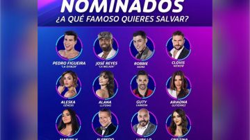 Estos son los habitantes nominados para la séptima gala de eliminación de La Casa de los Famosos 4. / Cortesía de Telemundo.