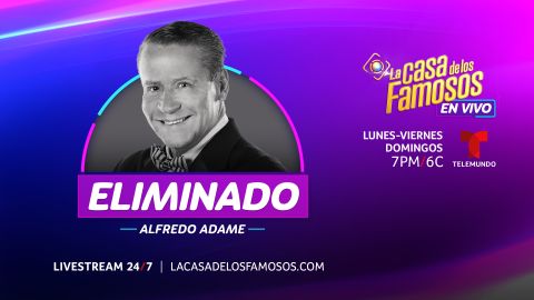 Alfredo Adame se convirtió el lunes 25 de marzo en el noveno eliminado de La Casa de los Famosos 4.