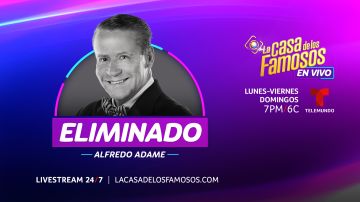 Alfredo Adame se convirtió el lunes 25 de marzo en el noveno eliminado de La Casa de los Famosos 4.