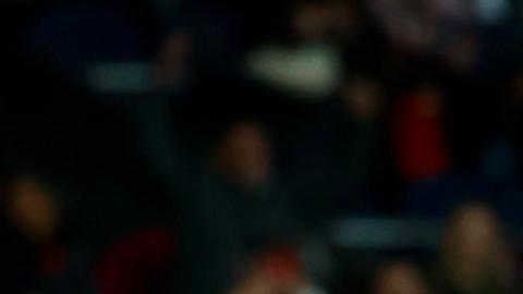 Dani Olmo celebra luego de marcarle a Brasil en el Estadio Santiago Bernabéu de Madrid.