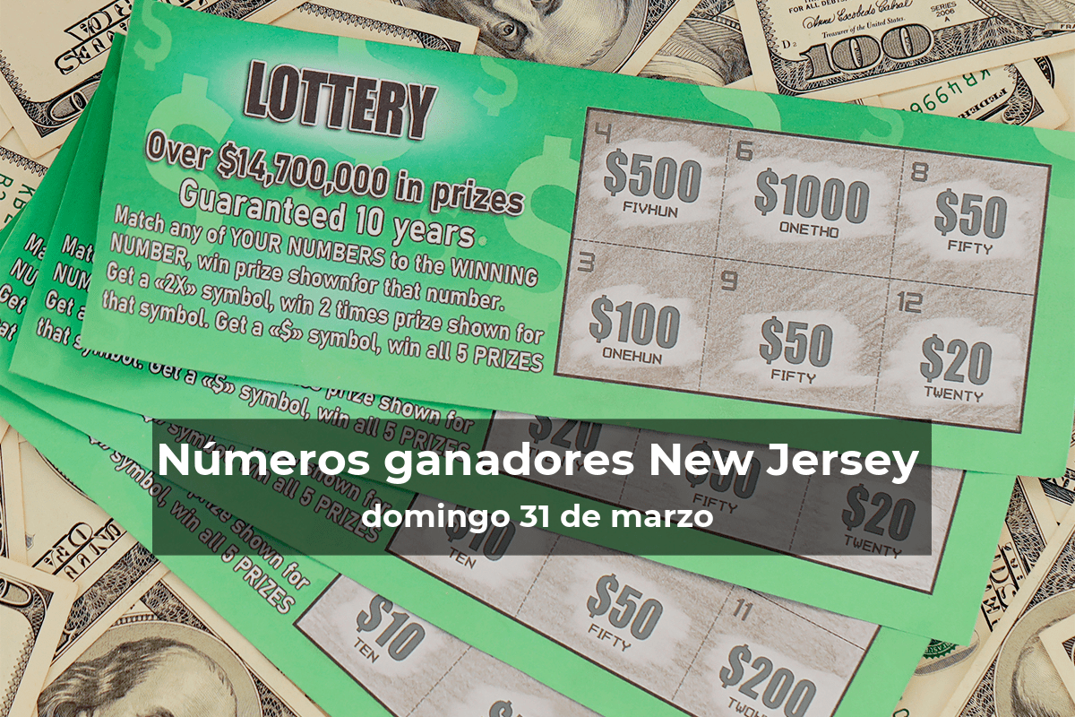 Lotería de Nueva Jersey en vivo: resultados y ganadores del domingo 31 de marzo de 2024